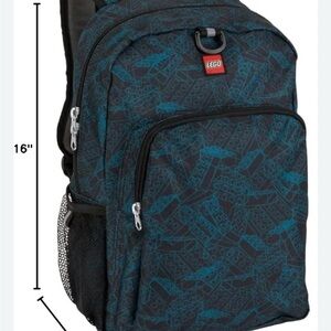 LEGO Men's Black and Teal Backpack
